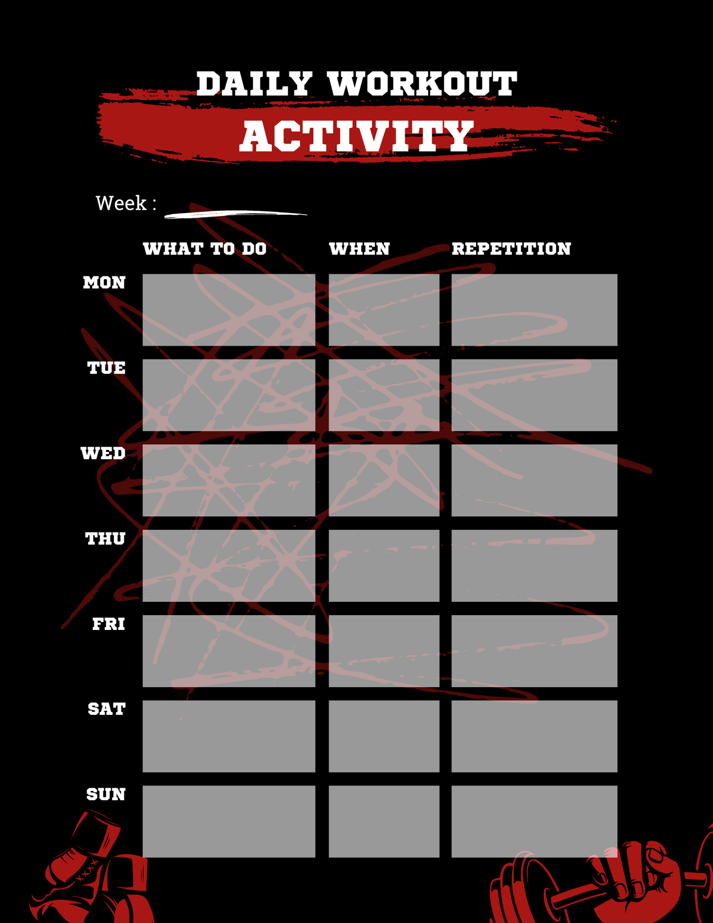 4 Week Workout Plan With Weights